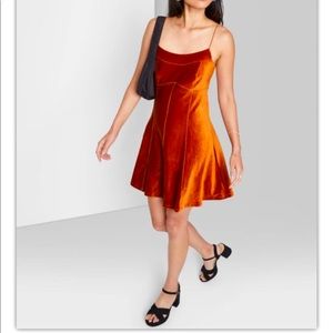 NWT Women's Sleeveless Seamed Dress - Wild Fable - Rust